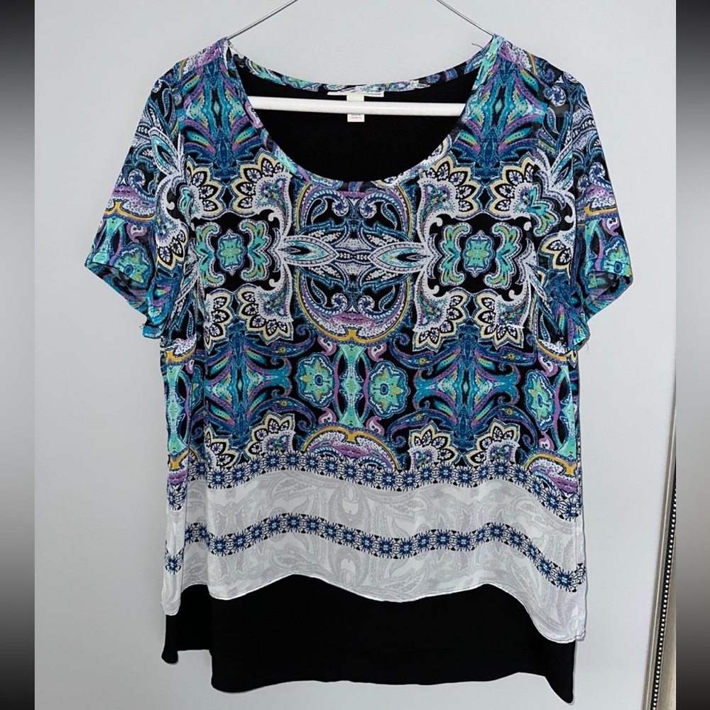 Dana Buchman Womens Blouse